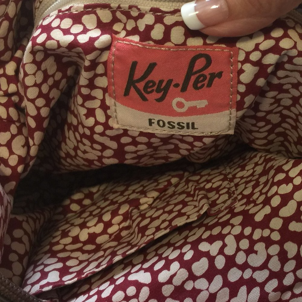 FOSSIL VINTAGE COATED CANVAS CROSSBODY - Picture 5 of 5